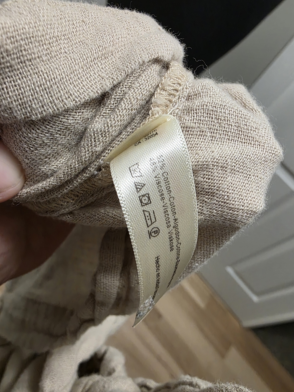 Free People Tie-Shoulder Cream Sleep Chemise W/Pockets - Picture 6 of 6